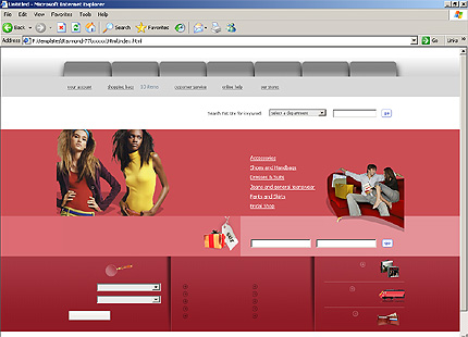 HTML HOMEPAGE SCREENSHOT