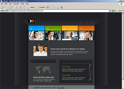 HTML HOMEPAGE SCREENSHOT