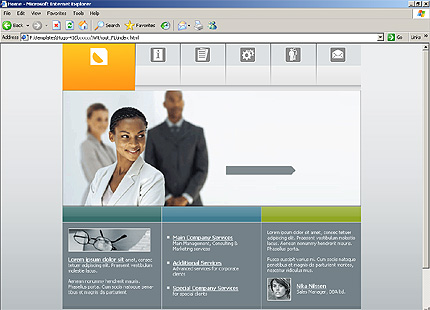 HTML HOMEPAGE SCREENSHOT