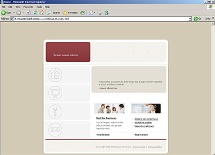 HTML HOMEPAGE SCREENSHOT