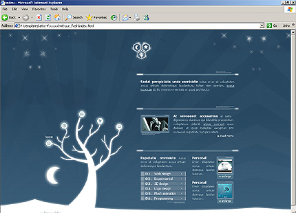 HTML HOMEPAGE SCREENSHOT