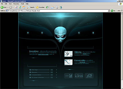 HTML HOMEPAGE SCREENSHOT