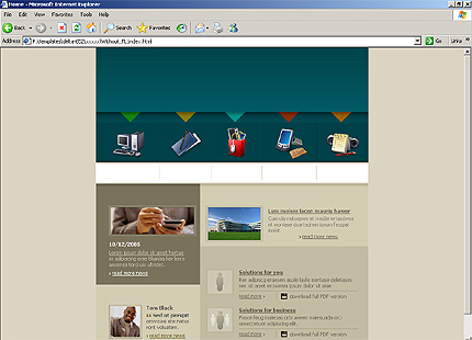 HTML HOMEPAGE SCREENSHOT