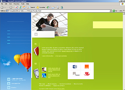 HTML HOMEPAGE SCREENSHOT