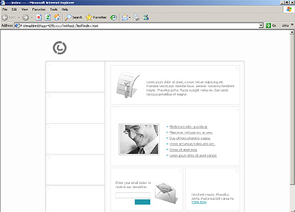 HTML HOMEPAGE SCREENSHOT