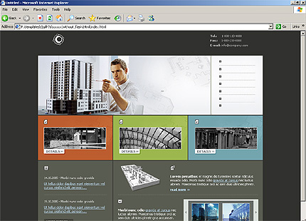 HTML HOMEPAGE SCREENSHOT