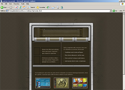 HTML HOMEPAGE SCREENSHOT