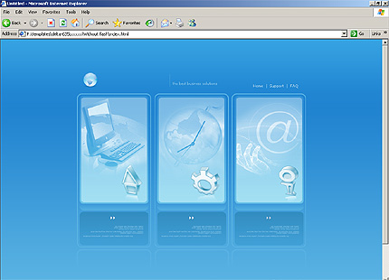 HTML HOMEPAGE SCREENSHOT