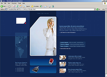 HTML HOMEPAGE SCREENSHOT