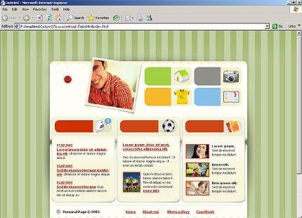 HTML HOMEPAGE SCREENSHOT