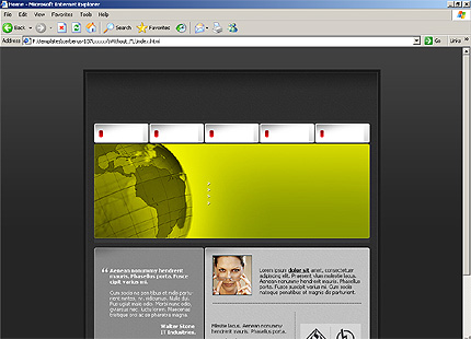 HTML HOMEPAGE SCREENSHOT