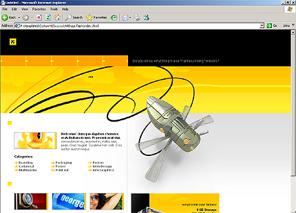 HTML HOMEPAGE SCREENSHOT