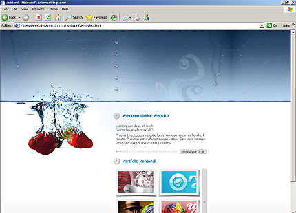 HTML HOMEPAGE SCREENSHOT