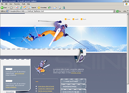 HTML HOMEPAGE SCREENSHOT