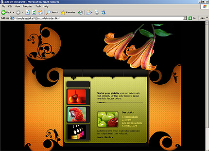 HTML HOMEPAGE SCREENSHOT