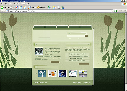 HTML HOMEPAGE SCREENSHOT