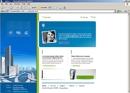 HTML HOMEPAGE SCREENSHOT