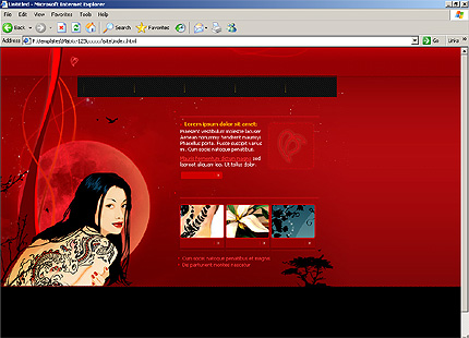 HTML HOMEPAGE SCREENSHOT