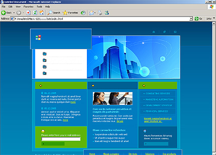 HTML HOMEPAGE SCREENSHOT