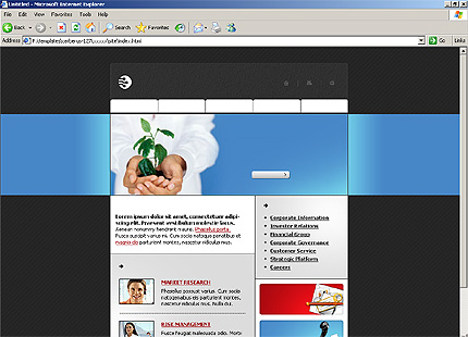 HTML HOMEPAGE SCREENSHOT