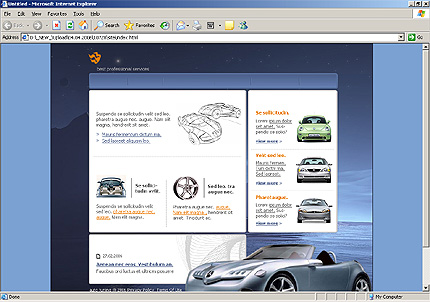 HTML HOMEPAGE SCREENSHOT