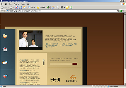 HTML HOMEPAGE SCREENSHOT