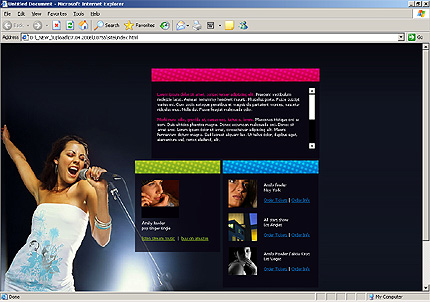 HTML HOMEPAGE SCREENSHOT