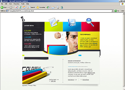 HTML HOMEPAGE SCREENSHOT