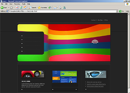 HTML HOMEPAGE SCREENSHOT