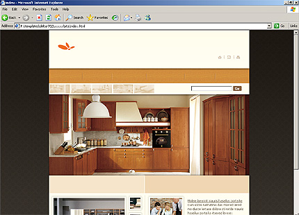 HTML HOMEPAGE SCREENSHOT