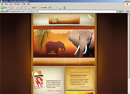 HTML HOMEPAGE SCREENSHOT