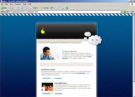 HTML HOMEPAGE SCREENSHOT