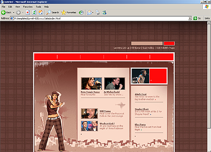 HTML HOMEPAGE SCREENSHOT