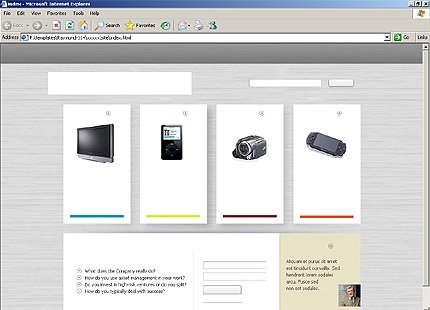 HTML HOMEPAGE SCREENSHOT