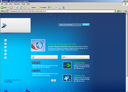 HTML HOMEPAGE SCREENSHOT