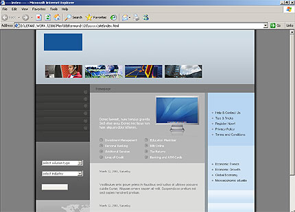 HTML HOMEPAGE SCREENSHOT