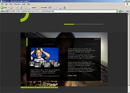 HTML HOMEPAGE SCREENSHOT