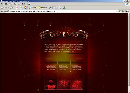 HTML HOMEPAGE SCREENSHOT