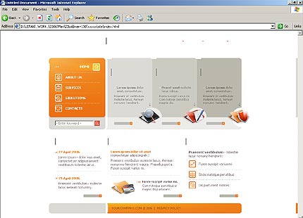 HTML HOMEPAGE SCREENSHOT