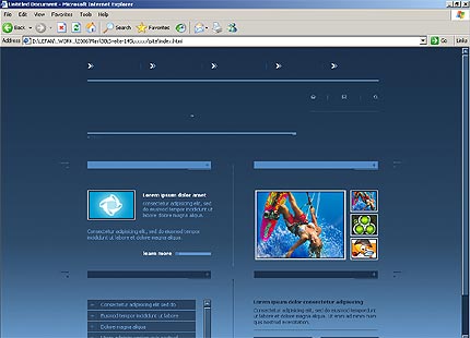 HTML HOMEPAGE SCREENSHOT