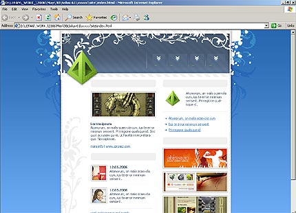 HTML HOMEPAGE SCREENSHOT