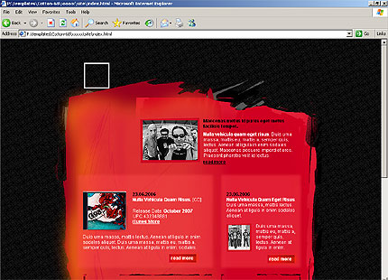 HTML HOMEPAGE SCREENSHOT