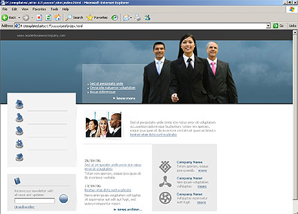 HTML HOMEPAGE SCREENSHOT