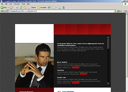 HTML HOMEPAGE SCREENSHOT