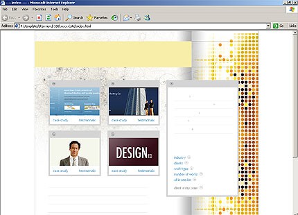 HTML HOMEPAGE SCREENSHOT