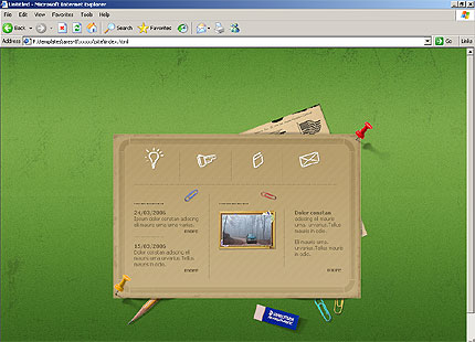 HTML HOMEPAGE SCREENSHOT