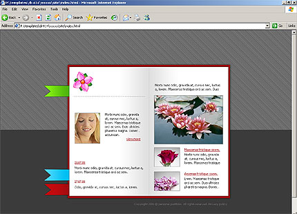 HTML HOMEPAGE SCREENSHOT