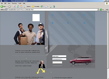 HTML HOMEPAGE SCREENSHOT