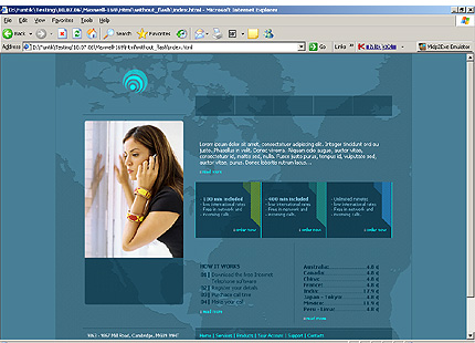 HTML HOMEPAGE SCREENSHOT