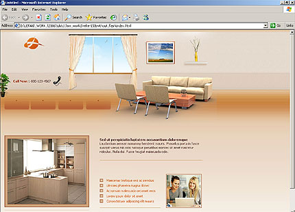 HTML HOMEPAGE SCREENSHOT